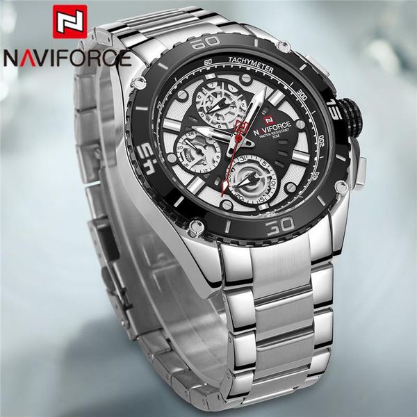 wristwatches naviforce man wristwatch fashion sport men watch silver military stainless steel quartz male clock gift 9179, Slivery;brown
wristwatches naviforce man wristwatch fashion sport men watch silver military stainless steel quartz male clock gift 9179, Slivery;brown