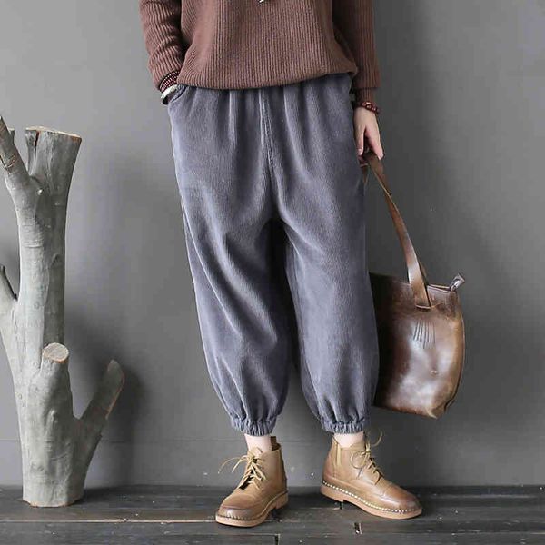 johnature women corduroy pants retro leisure warm trouser loose winter elastic waist 3 color pockets women pants 210521, Blue
johnature women corduroy pants retro leisure warm trouser loose winter elastic waist 3 color pockets women pants 210521, Blue