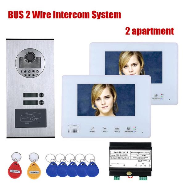 video door phones 7 inch bus 2 wire phone intercom systems kit for home units apartment night vision
video door phones 7 inch bus 2 wire phone intercom systems kit for home units apartment night vision