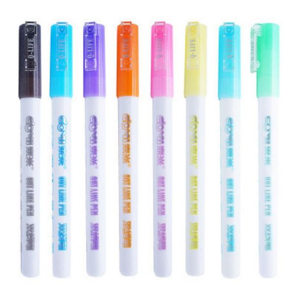 highlighters 8pcs/lot domi dm550 candy color highlighter diy creation painting marker student art drawing supplies, Black;red
highlighters 8pcs/lot domi dm550 candy color highlighter diy creation painting marker student art drawing supplies, Black;red