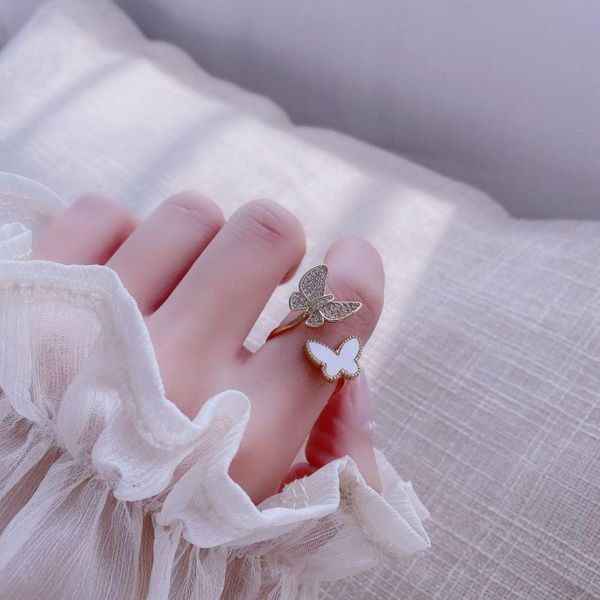 cluster rings shiny side accessories crystal butterfly engagement adjustable for women simple style elegant shell, Golden;silver
cluster rings shiny side accessories crystal butterfly engagement adjustable for women simple style elegant shell, Golden;silver