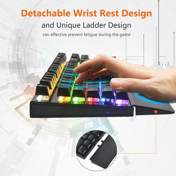 nice mechanical keyboard 87key multi-color rgb led usb wired with detachable wrist rest gaming keyboards
nice mechanical keyboard 87key multi-color rgb led usb wired with detachable wrist rest gaming keyboards
