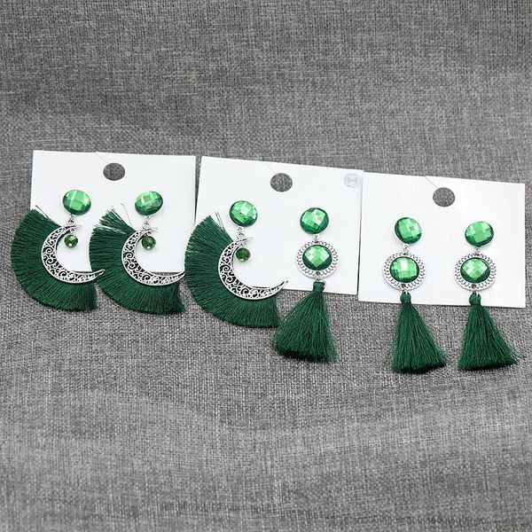 8cm/10cm long green fringe earrings for women fashion moon sun crystal drop brincos spring jewelry accessory gift 2021 dangle & chandelier, Silver
8cm/10cm long green fringe earrings for women fashion moon sun crystal drop brincos spring jewelry accessory gift 2021 dangle & chandelier, Silver