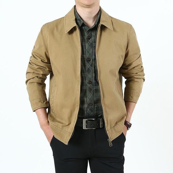 men's jackets spring autumn military jacket men casual solid color cotton coat turn down collar mens clothing -5xl chaquetas hombre, Black;brown
men's jackets spring autumn military jacket men casual solid color cotton coat turn down collar mens clothing -5xl chaquetas hombre, Black;brown