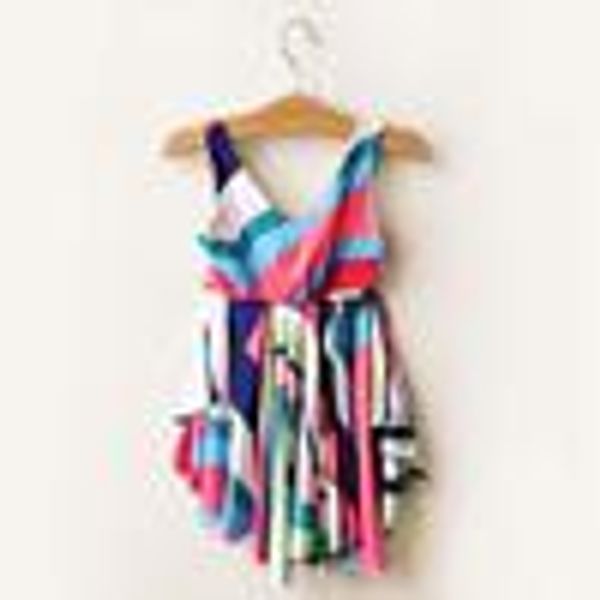 fashion beach dresses suspender dress color stripe princess dresses girl clothes kids summer dress, Red;yellow
fashion beach dresses suspender dress color stripe princess dresses girl clothes kids summer dress, Red;yellow