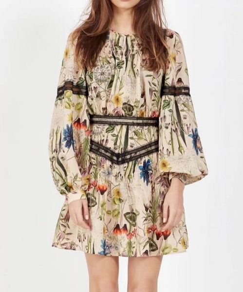 casual dresses women runway dress long sleeve o neck floral printed slim female fashion evening party sm10, Black;gray
casual dresses women runway dress long sleeve o neck floral printed slim female fashion evening party sm10, Black;gray
