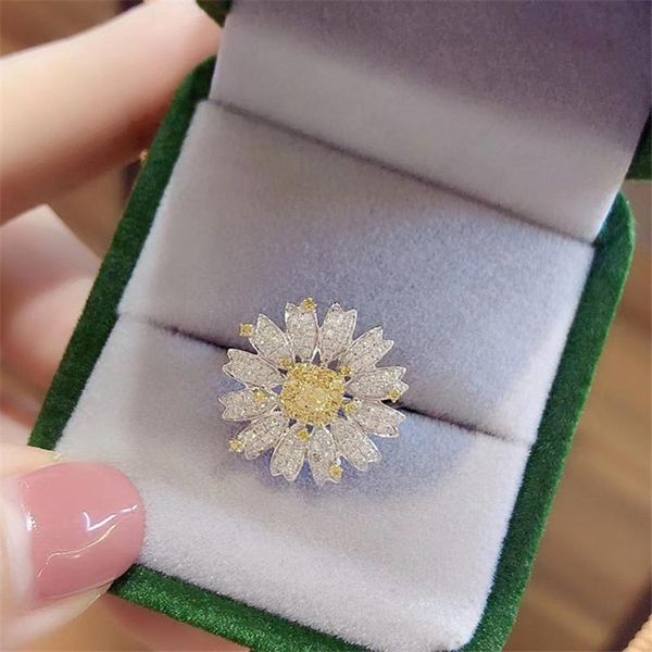 wedding rings vintage fashion silver color ring yellow square small zircon charming daisy flower opening for women jewelry, Slivery;golden
wedding rings vintage fashion silver color ring yellow square small zircon charming daisy flower opening for women jewelry, Slivery;golden