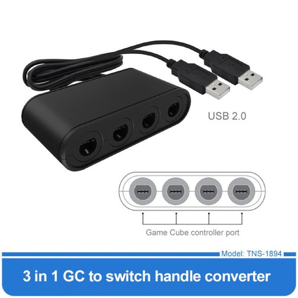 game controllers & joysticks 3 in 1 gc controller adapter for n-switch/wiiu/pc 4 game-cube ports converter switch with usb cable
game controllers & joysticks 3 in 1 gc controller adapter for n-switch/wiiu/pc 4 game-cube ports converter switch with usb cable