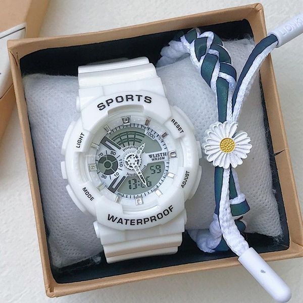 unique men women watches gift box army military digital sport watch waterproof fashion casual student clock brand wristwatches, Slivery;brown
unique men women watches gift box army military digital sport watch waterproof fashion casual student clock brand wristwatches, Slivery;brown
