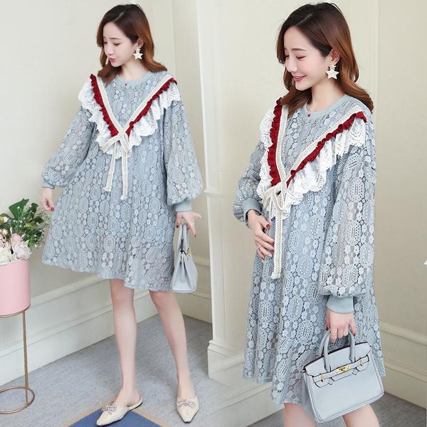 maternity dresses 1002# dress spring autumn long sleeve lace patchwork loose stylish for pregnant women mom, White
maternity dresses 1002# dress spring autumn long sleeve lace patchwork loose stylish for pregnant women mom, White