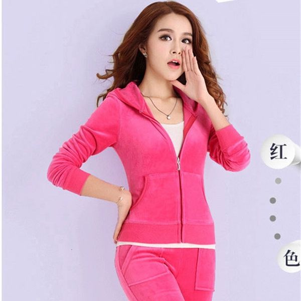luxury 2 velvet piece tracksuits set women suit long sleeve solid color hoodie + elastic waist pant slim sporting suits sale s79001the femal, Gray
luxury 2 velvet piece tracksuits set women suit long sleeve solid color hoodie + elastic waist pant slim sporting suits sale s79001the femal, Gray