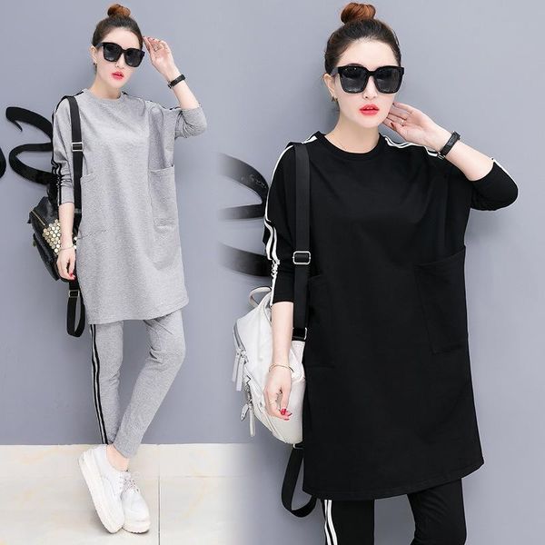 two piece dress set tracksuits long sleeve women's big size sweatshirt + pencil pants suit sets casual sporting suits female, White
two piece dress set tracksuits long sleeve women's big size sweatshirt + pencil pants suit sets casual sporting suits female, White