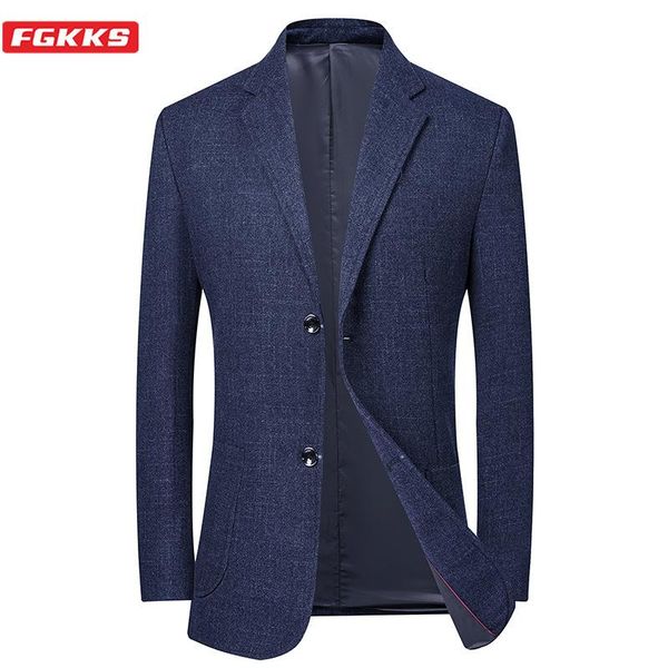 men's suits & blazers fgkks brand men 2021 business casual plaid suit british style male slim fit jacquard prom dress jacket, White;black
men's suits & blazers fgkks brand men 2021 business casual plaid suit british style male slim fit jacquard prom dress jacket, White;black