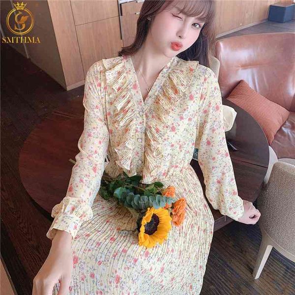 casual dresses women long sleeve vintage print robe 2021 spring v neck sweet slim chiffon ruffle es elegant party vestidos 8ro8, Black;gray
casual dresses women long sleeve vintage print robe 2021 spring v neck sweet slim chiffon ruffle es elegant party vestidos 8ro8, Black;gray