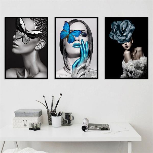 paintings fashion butterfly flower woman portrait simple poster living room home decoration frameless printing art hanging painting core
paintings fashion butterfly flower woman portrait simple poster living room home decoration frameless printing art hanging painting core