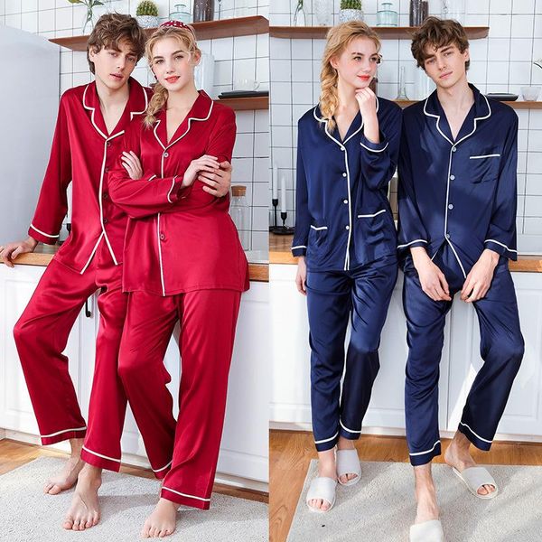 men's sleepwear satin pajamas spring summer wedding red long sleeve home wear two piece set 19185 pijama hombre pyjama homme, Black;brown
men's sleepwear satin pajamas spring summer wedding red long sleeve home wear two piece set 19185 pijama hombre pyjama homme, Black;brown