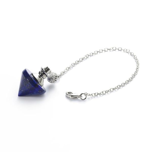 pendant necklaces fyjs unique silver plated circular cone lapis lazuli rock crystal necklace with metal ball chain jewelry
pendant necklaces fyjs unique silver plated circular cone lapis lazuli rock crystal necklace with metal ball chain jewelry