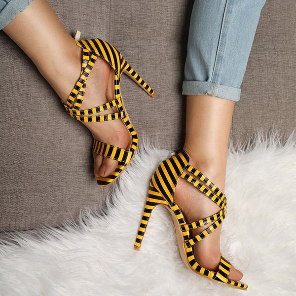 summer 11cm high heels women sandals strappy yellow pumps valentine gladiators platform simple open toe prom dress shoes, Black
summer 11cm high heels women sandals strappy yellow pumps valentine gladiators platform simple open toe prom dress shoes, Black