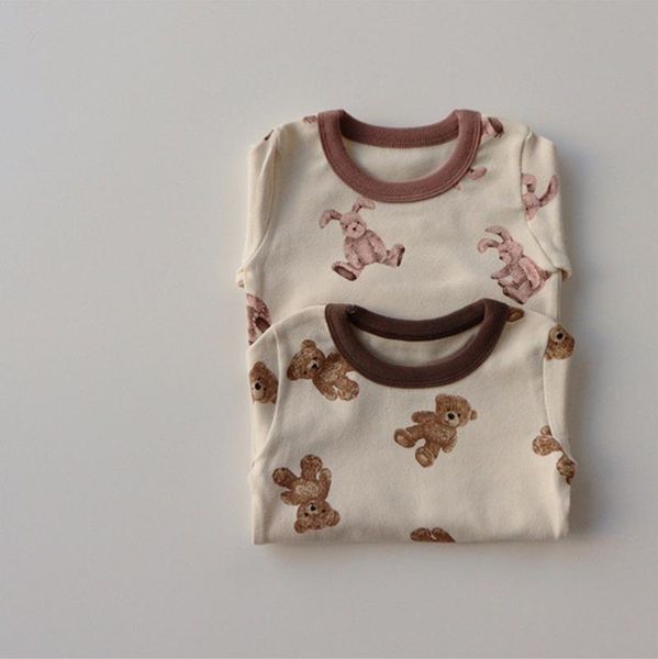 baby pajamas bear hare print infant boys girls home underwear long sleeve shirt romper+pant toddler 2pcs clothes set clothing sets, White
baby pajamas bear hare print infant boys girls home underwear long sleeve shirt romper+pant toddler 2pcs clothes set clothing sets, White