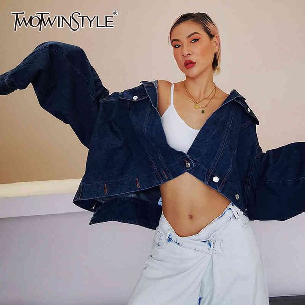 streetwear denim jacket for women lapel long sleeve casual short jackets female autumn fashion clothing 210524, Black;brown
streetwear denim jacket for women lapel long sleeve casual short jackets female autumn fashion clothing 210524, Black;brown