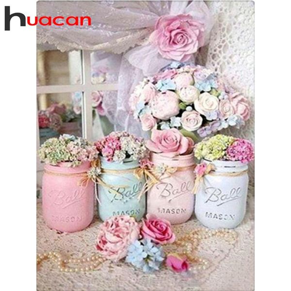 diamond painting huacan 5d diy rose kit full square/round embroidery mosaic pink flower decorations home
diamond painting huacan 5d diy rose kit full square/round embroidery mosaic pink flower decorations home