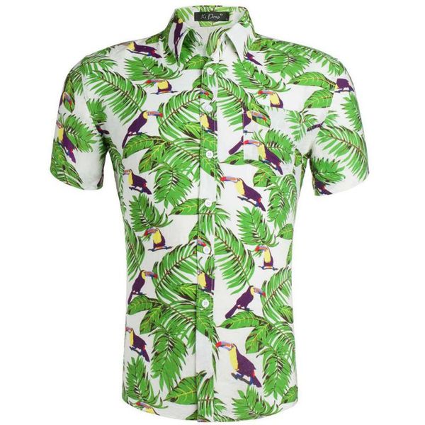 fun features floral hawaiian style men's short sleeve shirt party beach daily casual lapel, White;black
fun features floral hawaiian style men's short sleeve shirt party beach daily casual lapel, White;black