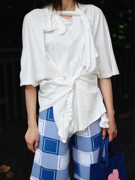 shirt spring/summer 2021 t-shirt fashion woven street design hand-knitted irregular white short-sleeved jav9
shirt spring/summer 2021 t-shirt fashion woven street design hand-knitted irregular white short-sleeved jav9