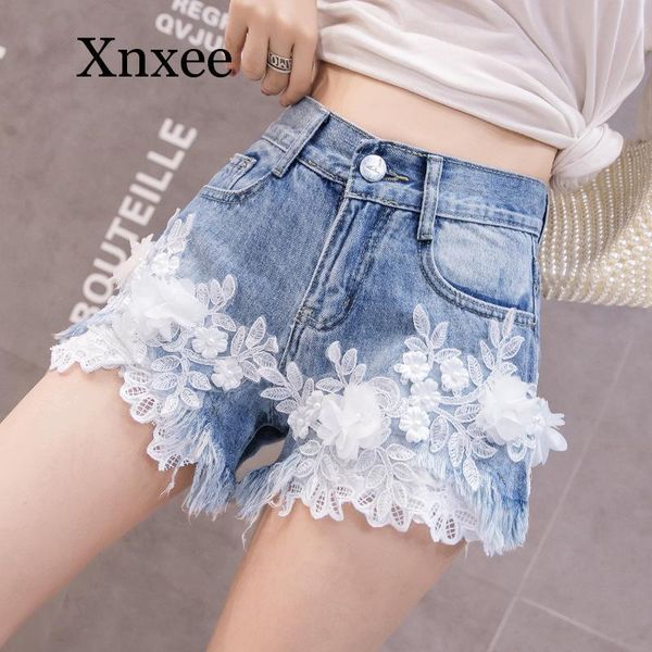 women's jeans white lace flowers denim women fashion cowboy shorts embroidery beading large size casual, Blue
women's jeans white lace flowers denim women fashion cowboy shorts embroidery beading large size casual, Blue