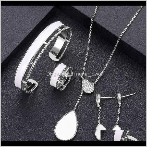 earrings & necklace drop delivery 2021 jankelly sale african 4pcs bridal sets fashion dubai jewelry set for women wedding party aessories de, Silver
earrings & necklace drop delivery 2021 jankelly sale african 4pcs bridal sets fashion dubai jewelry set for women wedding party aessories de, Silver