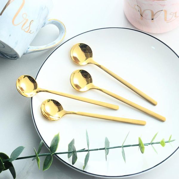 spoons 1pc round head spoon net red children's meal coffee ice cream dessert 304 stainless steel
spoons 1pc round head spoon net red children's meal coffee ice cream dessert 304 stainless steel
