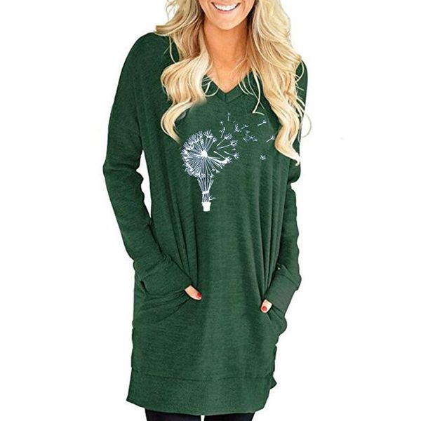 women's t-shirt vicabo t shirt women dandelion-floral printed t-shirts v neck long sleeve side split casual loose ladies clothes 3xl, White
women's t-shirt vicabo t shirt women dandelion-floral printed t-shirts v neck long sleeve side split casual loose ladies clothes 3xl, White