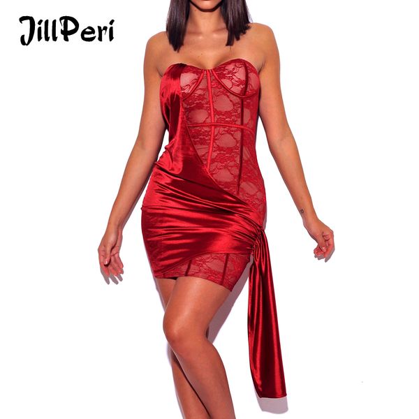 jillperi women lily red strapless lace satin drape dress sleeveless bodycon daily outfit valentine day birthday party dress, Black;white
jillperi women lily red strapless lace satin drape dress sleeveless bodycon daily outfit valentine day birthday party dress, Black;white