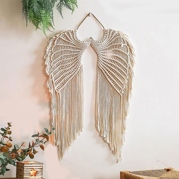 tapestries angel wings macrame weave tapestry wall hanging boho decoration wing living room pendant farmhouse children bedroom decor gift
tapestries angel wings macrame weave tapestry wall hanging boho decoration wing living room pendant farmhouse children bedroom decor gift