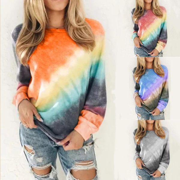 women's t-shirt 2021 long sleeve women t shirt rainbow color sping autumn female t-shirts loose casual ladies girls tshirts harajuku, White
women's t-shirt 2021 long sleeve women t shirt rainbow color sping autumn female t-shirts loose casual ladies girls tshirts harajuku, White