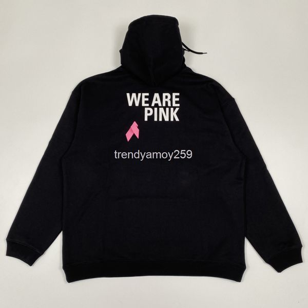 women's hoodies & sweatshirts paris fashion pink ribbon hooded sweater loose long sleeve men's and women's same pullover leis, Black
women's hoodies & sweatshirts paris fashion pink ribbon hooded sweater loose long sleeve men's and women's same pullover leis, Black