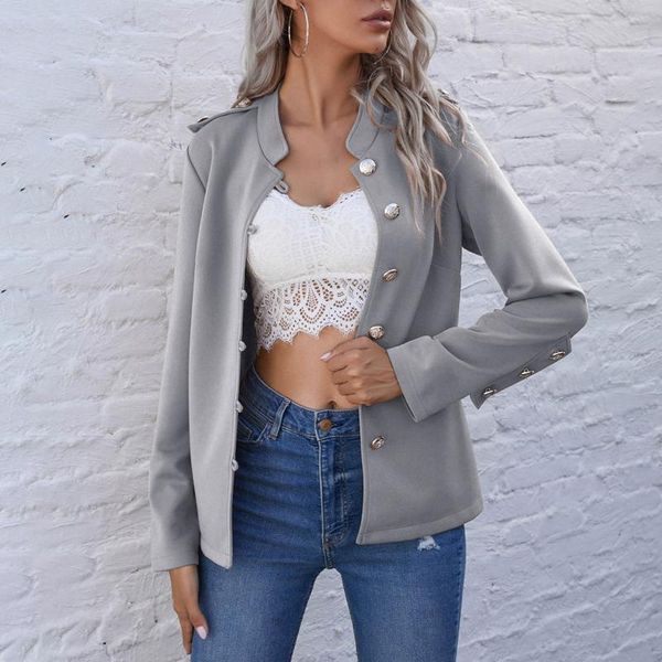 women's jackets women winter office coat solid color suit stand collar long sleeve button casual slim jacket, Black;brown
women's jackets women winter office coat solid color suit stand collar long sleeve button casual slim jacket, Black;brown