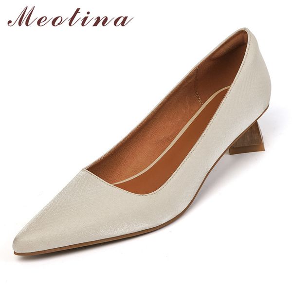 meotina pointed toe women shoes shallow strange style heels pumps mid heel office footwear ladies slip on shoes spring white 40 210520, Black
meotina pointed toe women shoes shallow strange style heels pumps mid heel office footwear ladies slip on shoes spring white 40 210520, Black