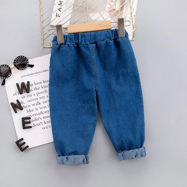 jeans kids cartoon trousers pants fashion girls children boys solid denim baby jean infant clothing, Blue
jeans kids cartoon trousers pants fashion girls children boys solid denim baby jean infant clothing, Blue