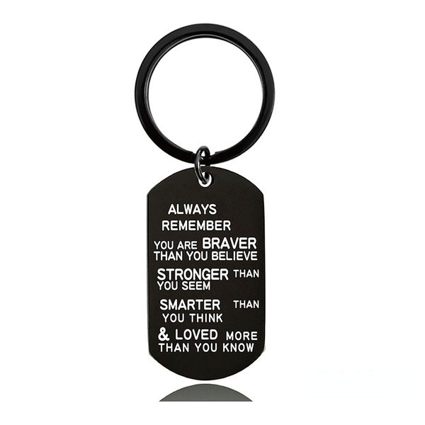keychain for women bag pendant keyrings black stainless steel lettering blessings family gift car keychains fashion accessories dhl, Silver
keychain for women bag pendant keyrings black stainless steel lettering blessings family gift car keychains fashion accessories dhl, Silver