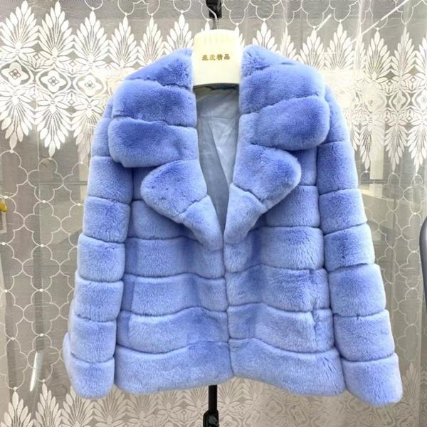 women's fur & faux brand jacket real coat genuine rex with collar sleeves natural, Black
women's fur & faux brand jacket real coat genuine rex with collar sleeves natural, Black