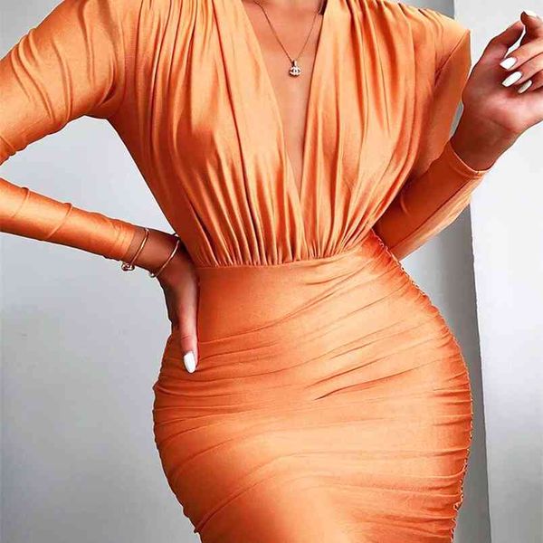 omsj female orange clubwear deep v-neck bodycon party dress womens fashion long sleeve mini dresses autumn slim skinny 210517, Black;gray
omsj female orange clubwear deep v-neck bodycon party dress womens fashion long sleeve mini dresses autumn slim skinny 210517, Black;gray