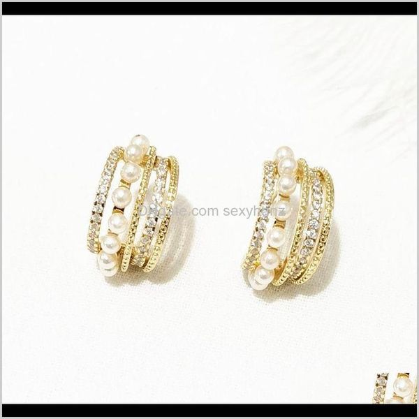jewelrykorean trendy double layer pearl rhinestone hoop earrings for women fashion ear jewelry boucle doreille & hie drop delivery 2021 ifp3, Golden;silver
jewelrykorean trendy double layer pearl rhinestone hoop earrings for women fashion ear jewelry boucle doreille & hie drop delivery 2021 ifp3, Golden;silver