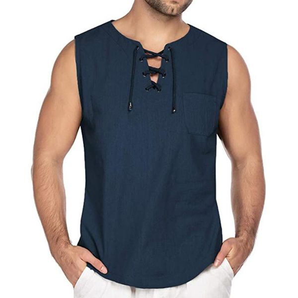 men' tank helisopus-camisetas sin mangas de algodon y lino para hombre, camisetas informales mangas, holgadas con cordones, White;black
men' tank helisopus-camisetas sin mangas de algodon y lino para hombre, camisetas informales mangas, holgadas con cordones, White;black