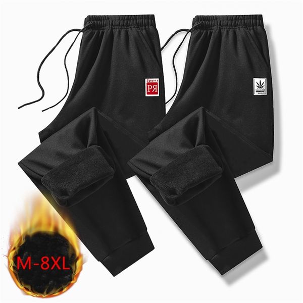 kksky fleece pants for men winter sweatpants streetwear running joggers patchwork casual trousers homme polyester oversized 8xl 211112, Black
kksky fleece pants for men winter sweatpants streetwear running joggers patchwork casual trousers homme polyester oversized 8xl 211112, Black