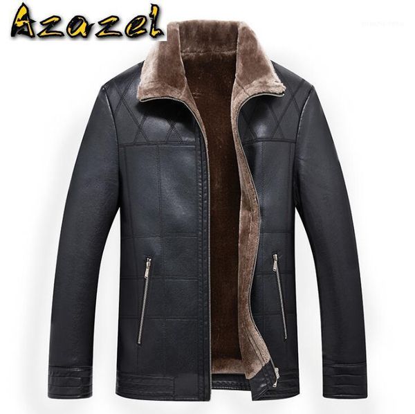 men's fur & faux male zipper long-sleeve coats mens business casual pu leather jacket brand fashion winter warm clothes outerwear, Black
men's fur & faux male zipper long-sleeve coats mens business casual pu leather jacket brand fashion winter warm clothes outerwear, Black