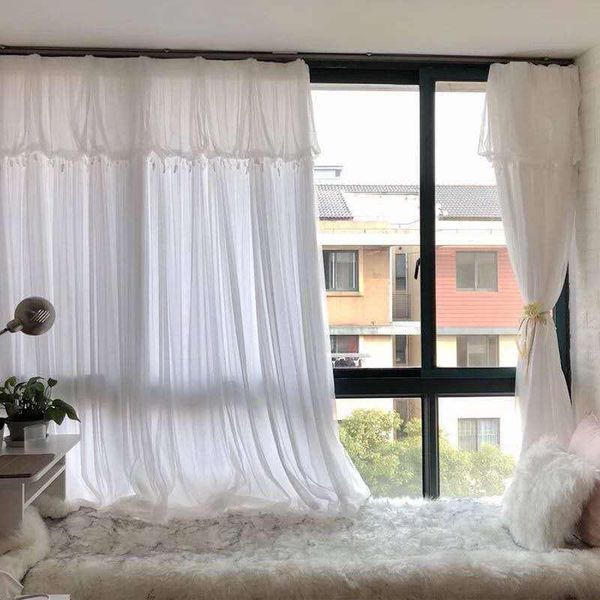 curtain & drapes white lace tulle girls bedroom living room decoration gauze curtains nordic double layer shading window sceen
curtain & drapes white lace tulle girls bedroom living room decoration gauze curtains nordic double layer shading window sceen