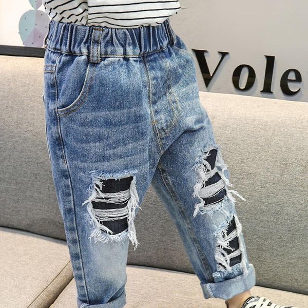 jeans keelorn ripped for girls boys 2021 autumn fall denim pants kids loose clothing children's fashion trousers 1-6 years, Blue
jeans keelorn ripped for girls boys 2021 autumn fall denim pants kids loose clothing children's fashion trousers 1-6 years, Blue