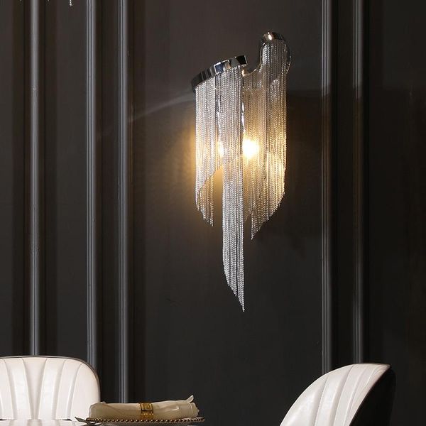 italian web celebrity aluminum chain tassel wall lamp modern light luxury bedroom living room corridor clothing shop cafe
italian web celebrity aluminum chain tassel wall lamp modern light luxury bedroom living room corridor clothing shop cafe