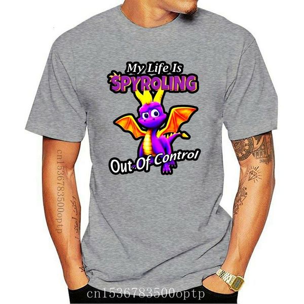 men's t-shirts spyro dragon my life is spyraling out of control t-shirt, White;black
men's t-shirts spyro dragon my life is spyraling out of control t-shirt, White;black