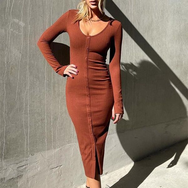 casual dresses autumn long sleeve women's solid bodycon dress elegant o neck slim fit ladies buttons mid-calf plus size 5xl, Black;gray
casual dresses autumn long sleeve women's solid bodycon dress elegant o neck slim fit ladies buttons mid-calf plus size 5xl, Black;gray
